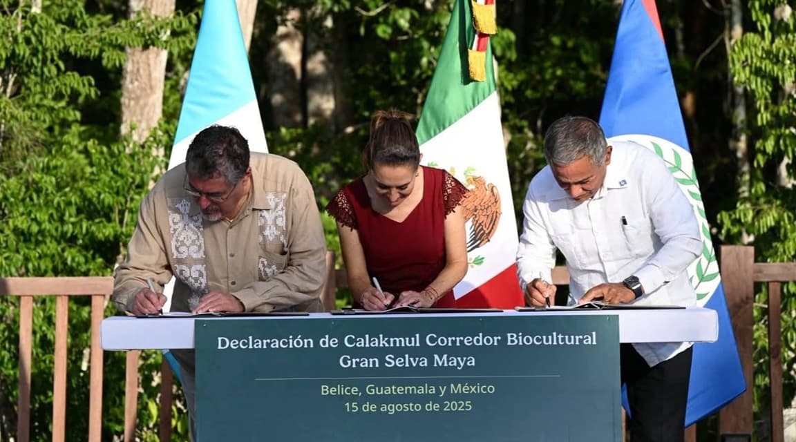 Guatemala, Belice y México crean el Corredor Biocultural Gran Selva Maya