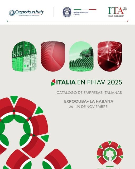 Empresas italianas fortalecen su presencia FIHAV 2025