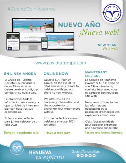 En línea ahora con Gaviota en su ¡Nueva web!