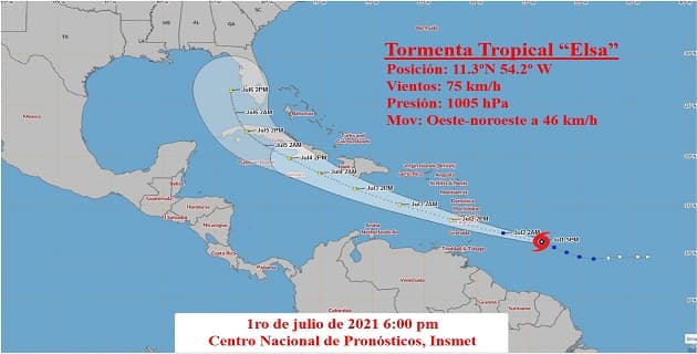 Tormenta tropical Elsa amenaza movilidad aérea en el Caribe