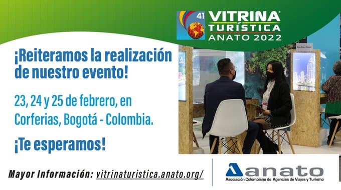 Estas son las empresas colombianas que participarán en la Vitrina Turística Anato 2022