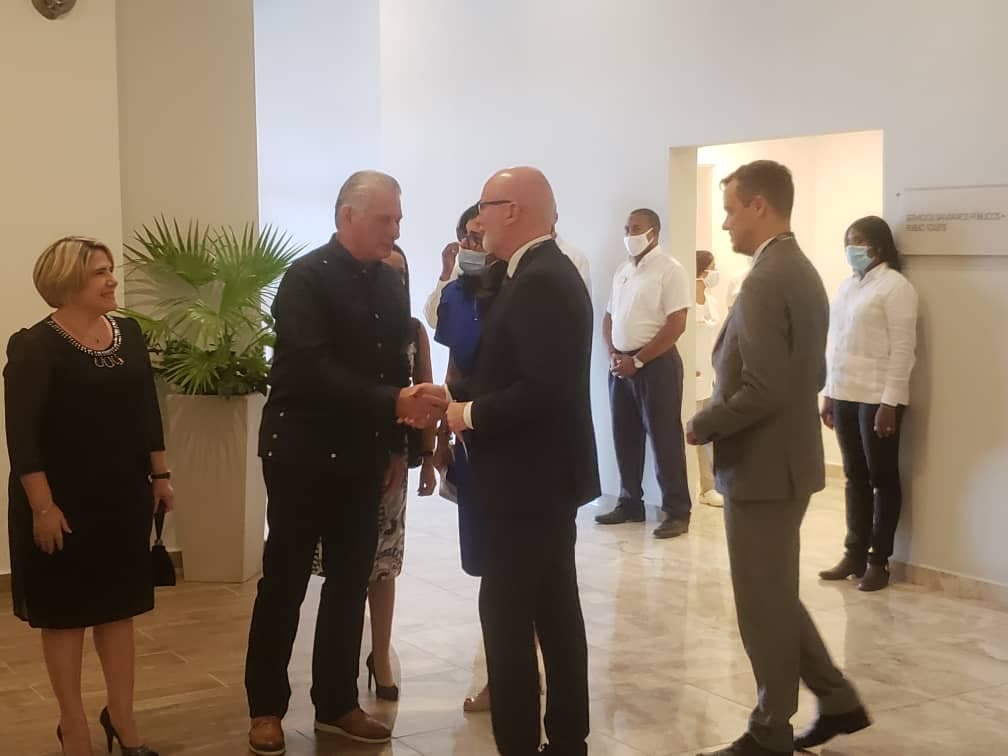 Presidente cubano dialogó con empresarios asistentes a FITCuba 2022