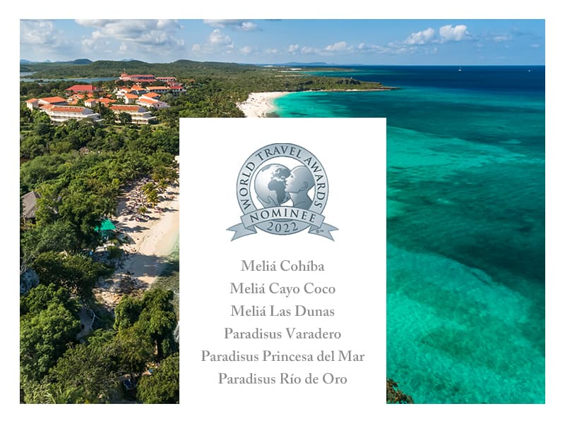 Six Meliá Cuba hotels aspire to the World Travel Awards