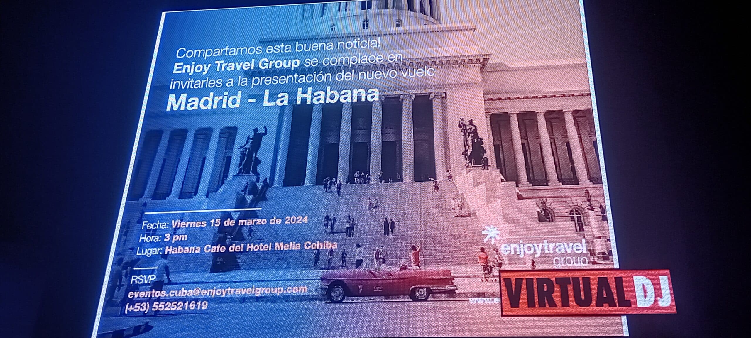 Enjoy Travel Group inicia nuevo vuelo Madrid-Habana-Madrid en junio