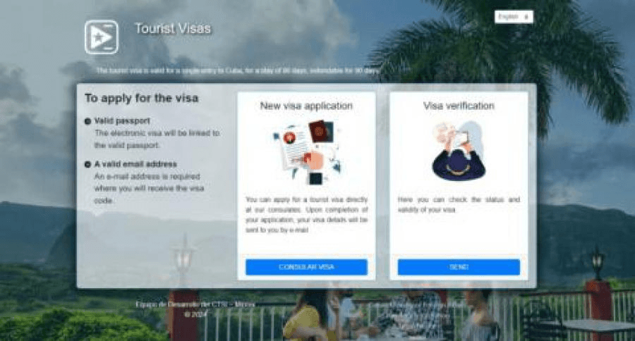 Evisa, plataforma de visa electrónica para Cuba