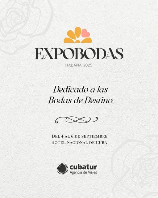 ExpoBodas 2025: Cuba si presenta come una destinazione da sogno per i matrimoni
