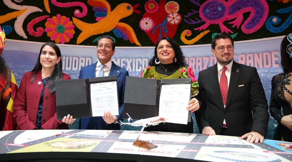 Ciudad de México y Aeroméxico fortalecen alianza estratégica para la promoción turística