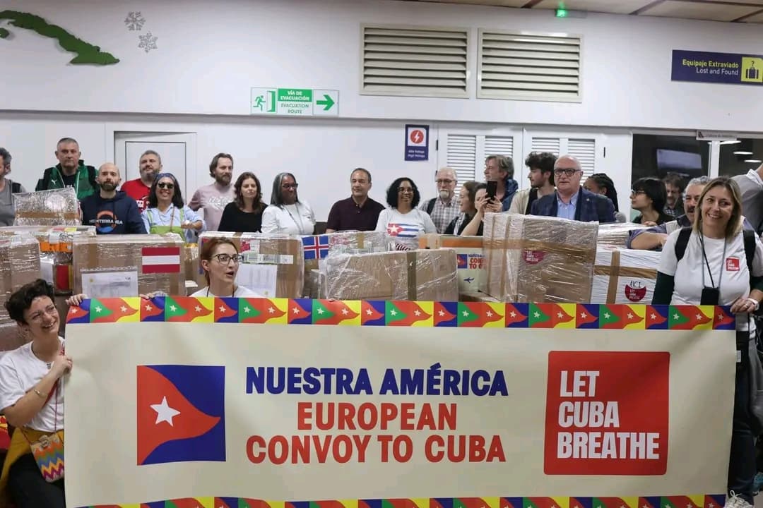 Nuestra América Convoy to Cuba llega a La Habana