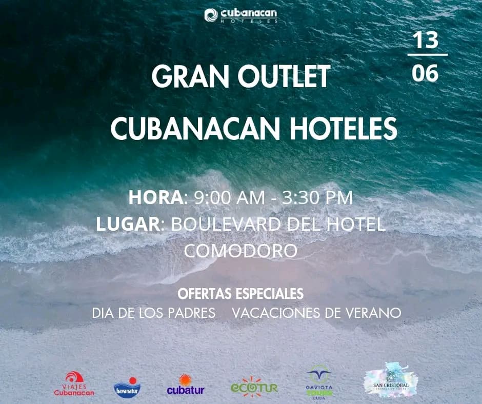Cubanacan Hoteles celebra con un gran outlet en el Comodoro