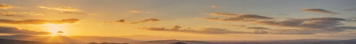 Sunset over the Escambray Mountains in Cuba