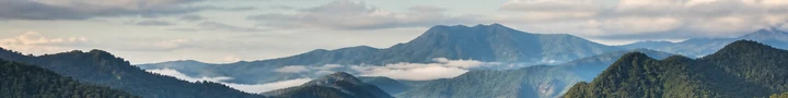 Mountain ridges in Sierra Maestra, Cuba