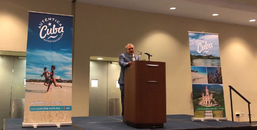 Antonio del Pino, Consejero de Educación de la Embajada de Cuba en México. Foto: Cortesía de la delegación cubana en IBTM Americas 2021
